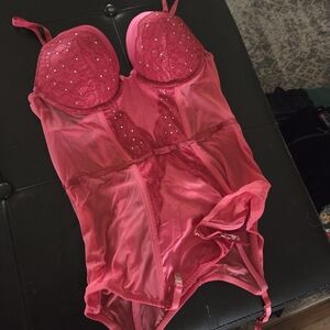 Adore Me Red Lace Bra